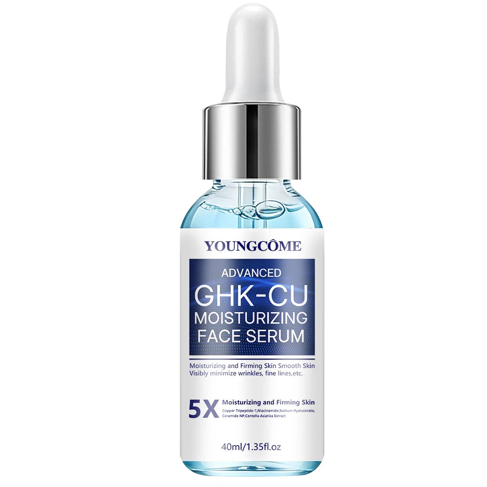 Creme e Sérum com Peptídeo de Cobre GHK-Cu – Duo Firmador e Hidratante.