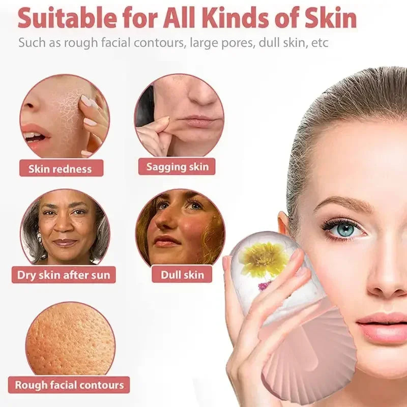 Cooling Facial Ice Roller – Refreshing & Sculpting Beauty Tool