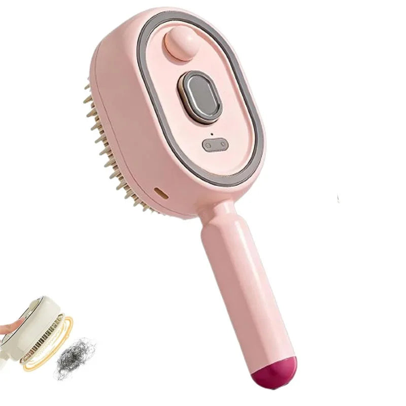 3-in-1 Scalp Massage Brush – Rechargeable Mist Hair Comb