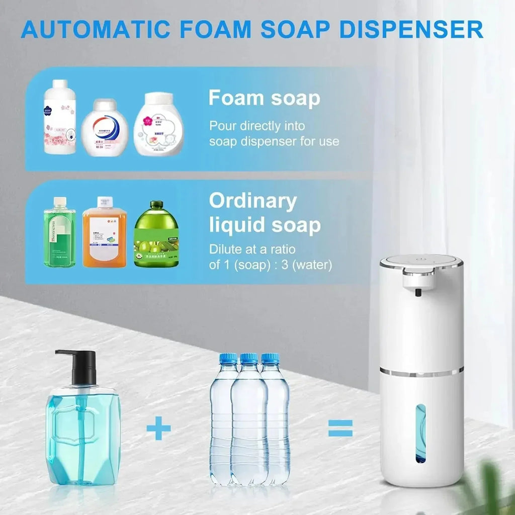 Touchless Foaming Soap Dispenser – Rechargeable 4-Level Design