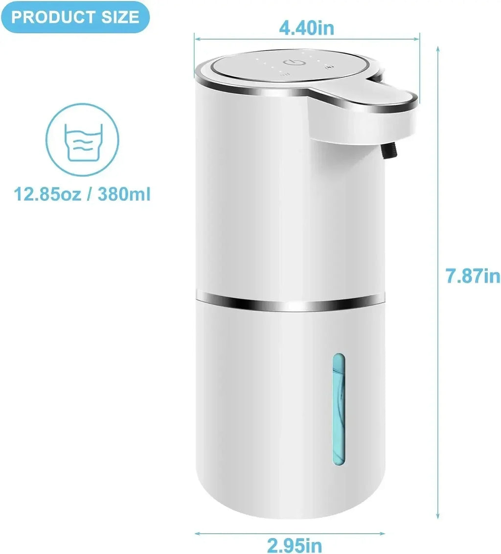 Touchless Foaming Soap Dispenser – Rechargeable 4-Level Design