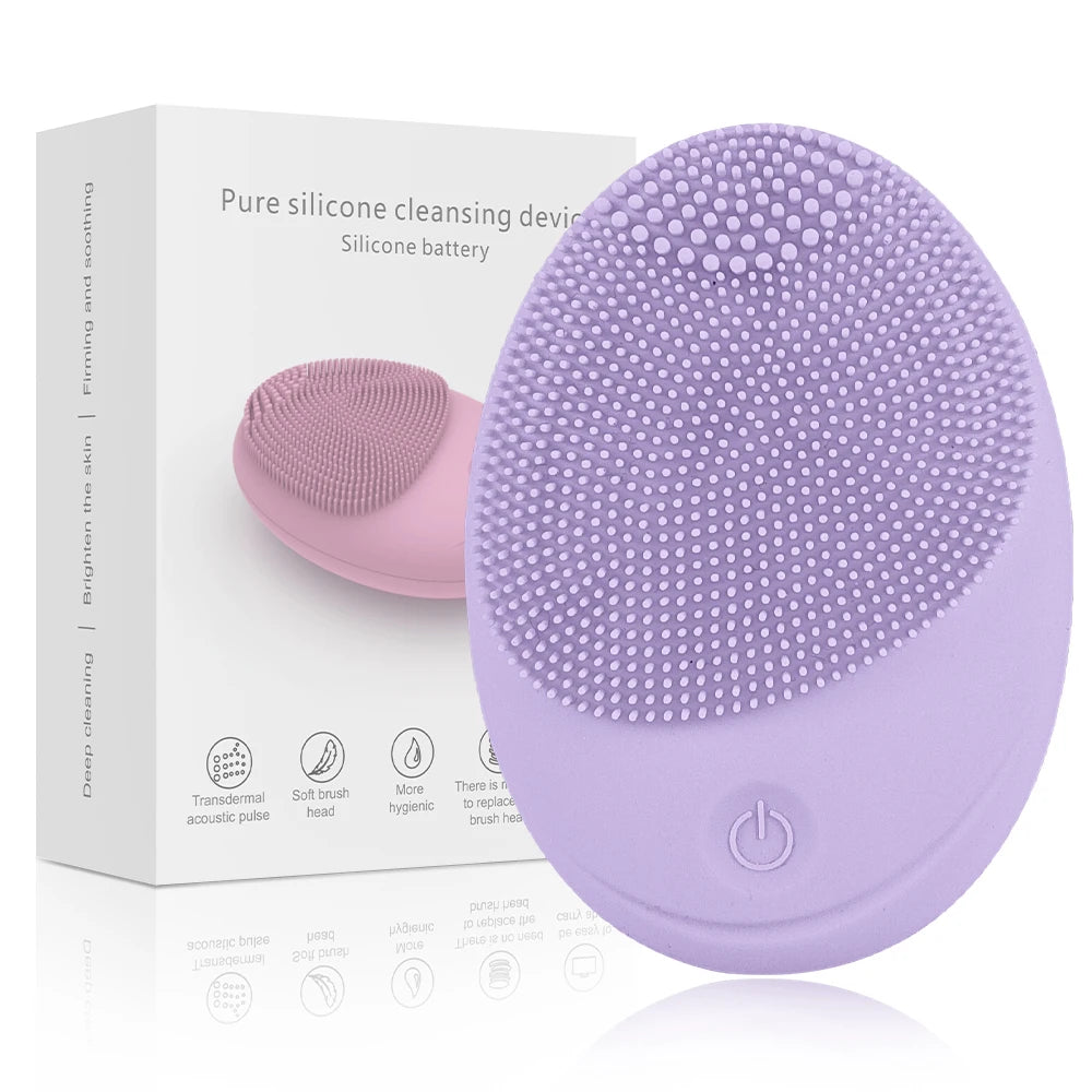 Escova Sônica de Limpeza Facial – Acessório de Silicone Macio para Limpeza Profunda