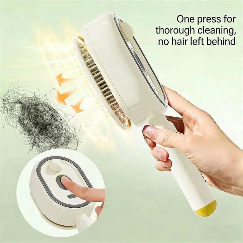 3-in-1 Scalp Massage Brush – Rechargeable Mist Hair Comb