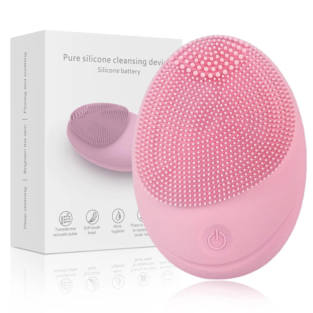 Escova Sônica de Limpeza Facial – Acessório de Silicone Macio para Limpeza Profunda