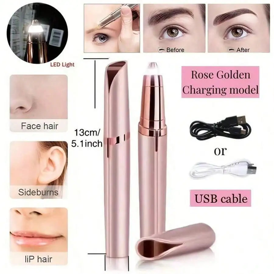 Precision Electric Eyebrow Trimmer – Gentle Facial Hair Remover