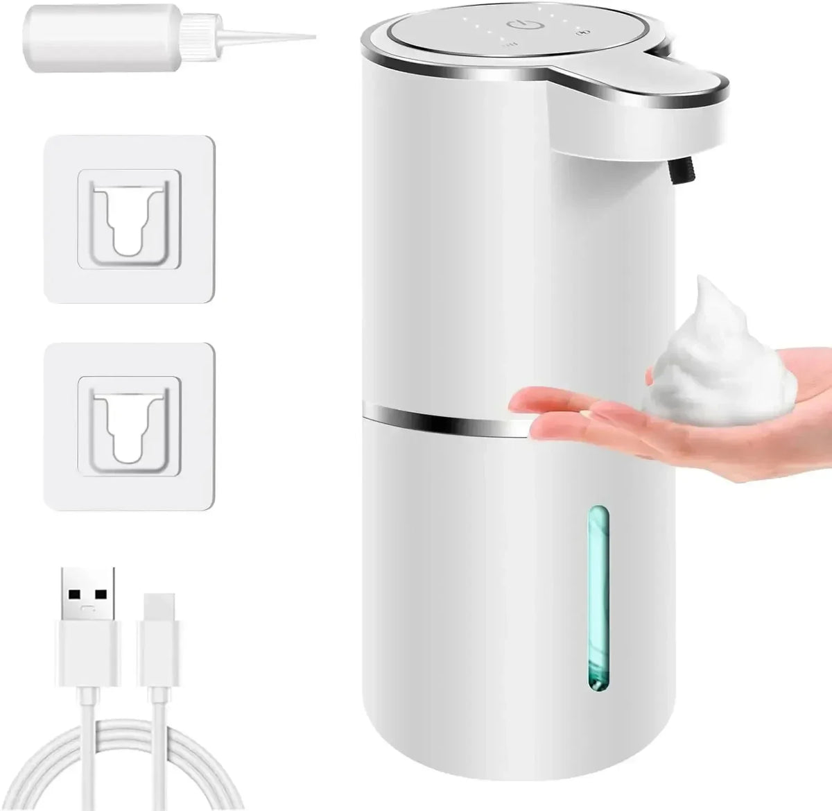 Touchless Foaming Soap Dispenser – Rechargeable 4-Level Design