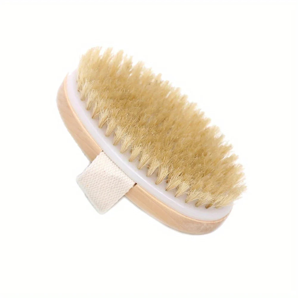 Natural Bristle Body Brush – Wet & Dry Spa Care Tool