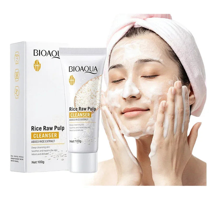 Rice Facial Cleanser – Deep Cleansing & Hydrating Wash
