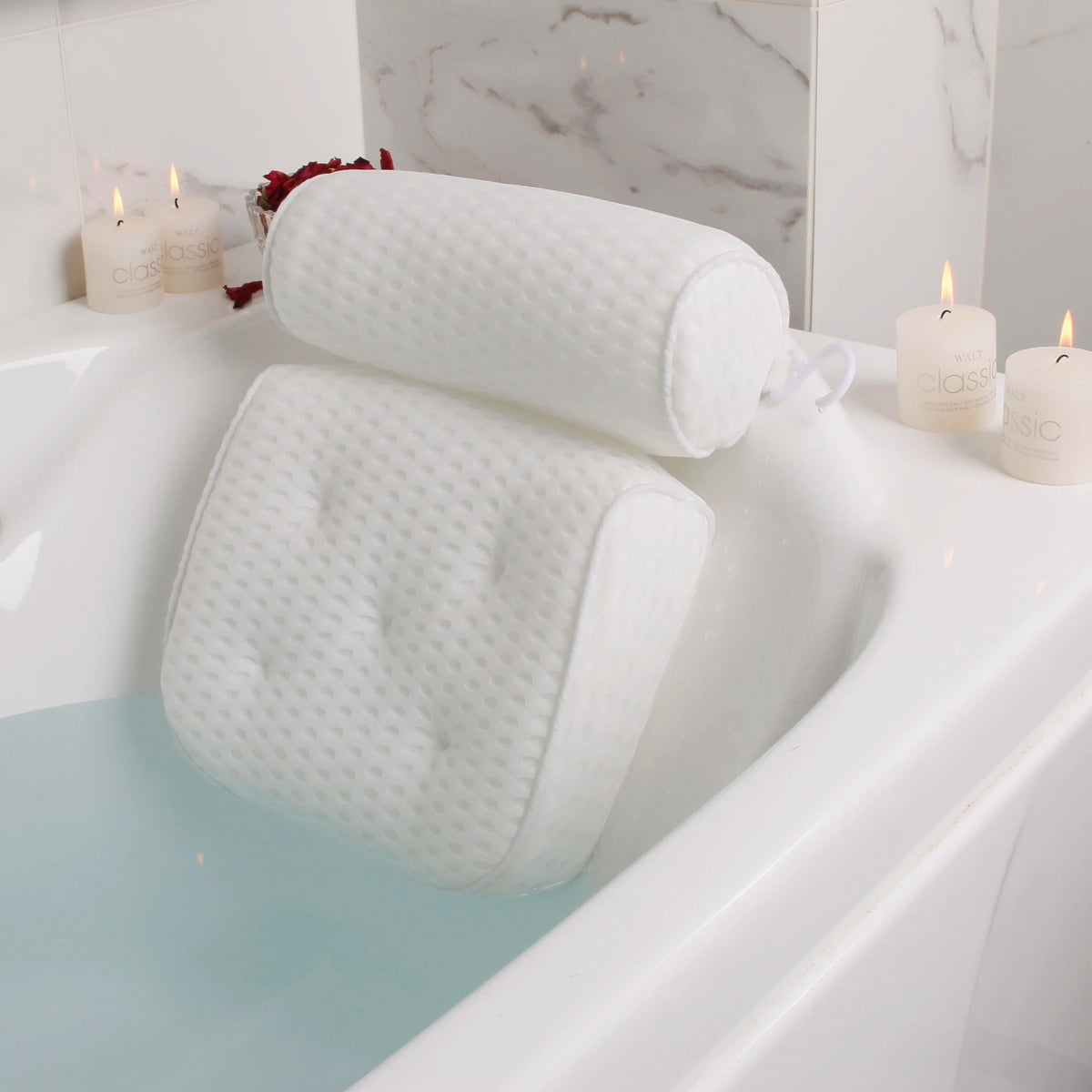 Luxury Bath Pillow – Ergonomic Neck & Back Support