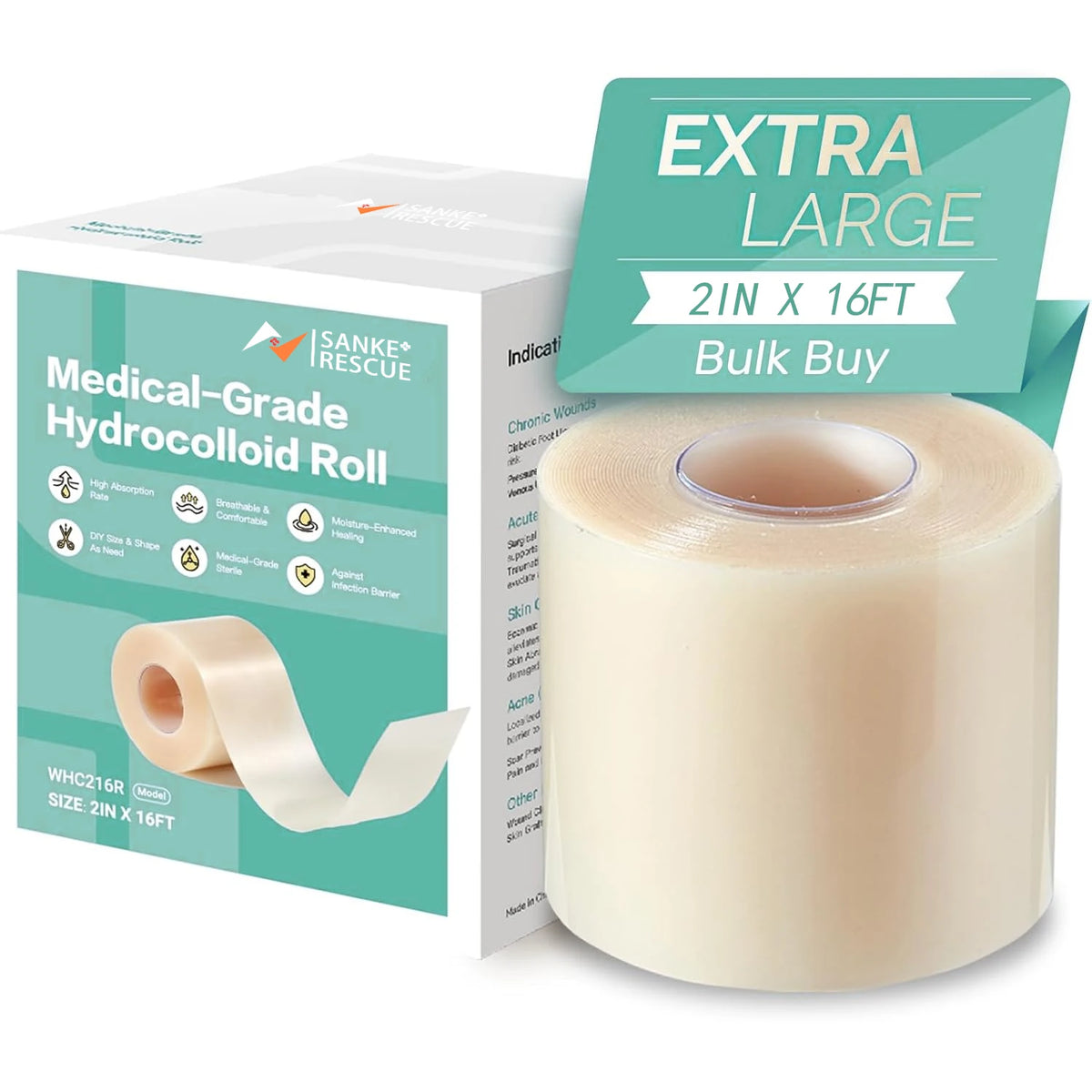 Hydrocolloid Care Roll – Cut-to-Size Protective Dressing