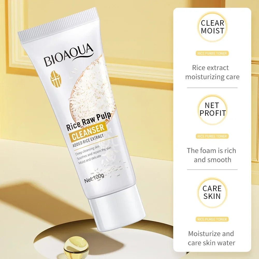 Rice Facial Cleanser – Deep Cleansing & Hydrating Wash