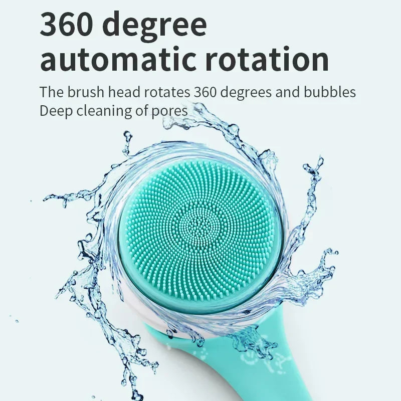 Electric Body Cleansing Brush – 5-in-1 Waterproof Shower Tool