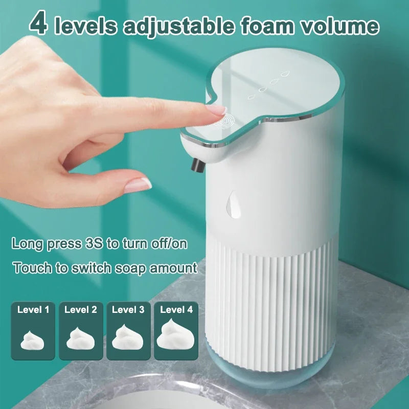 Touchless Foaming Soap Dispenser – Rechargeable 4-Level Design