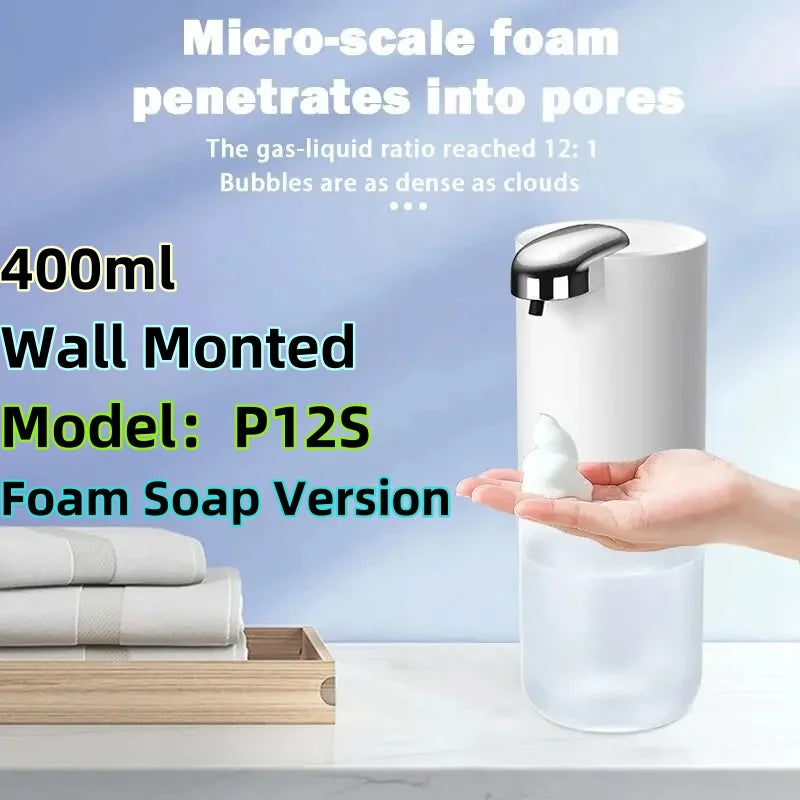 Touchless Foaming Soap Dispenser – Rechargeable 4-Level Design
