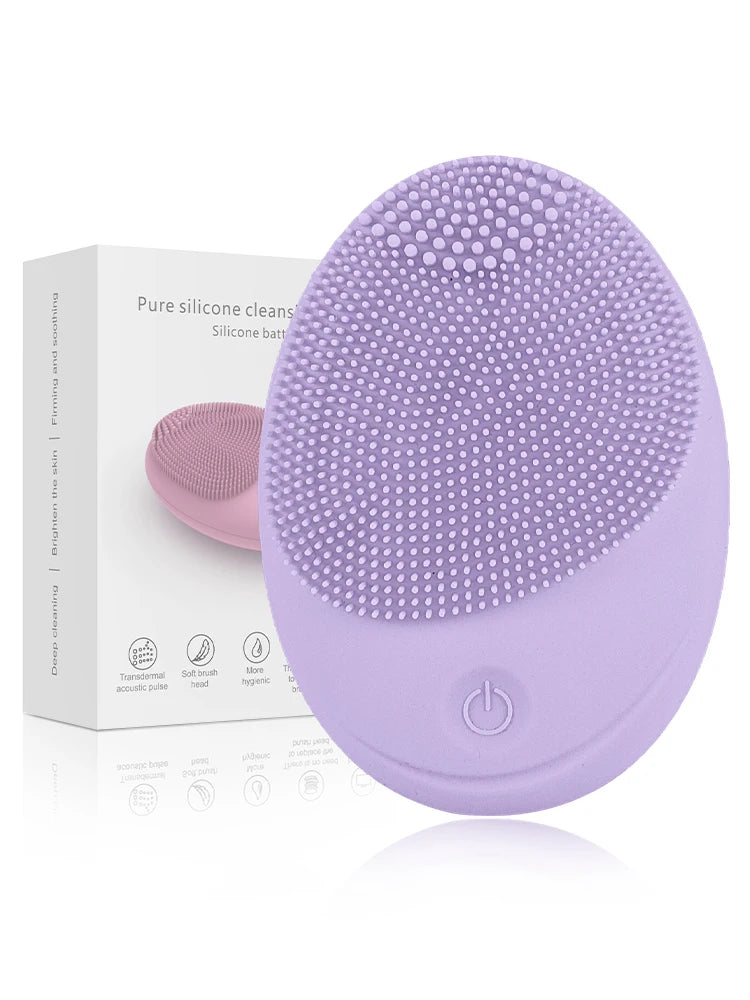 Escova Sônica de Limpeza Facial – Acessório de Silicone Macio para Limpeza Profunda