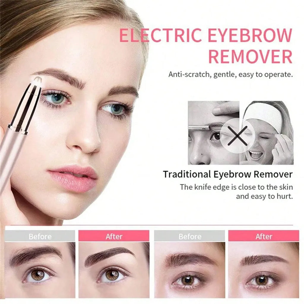 Precision Electric Eyebrow Trimmer – Gentle Facial Hair Remover