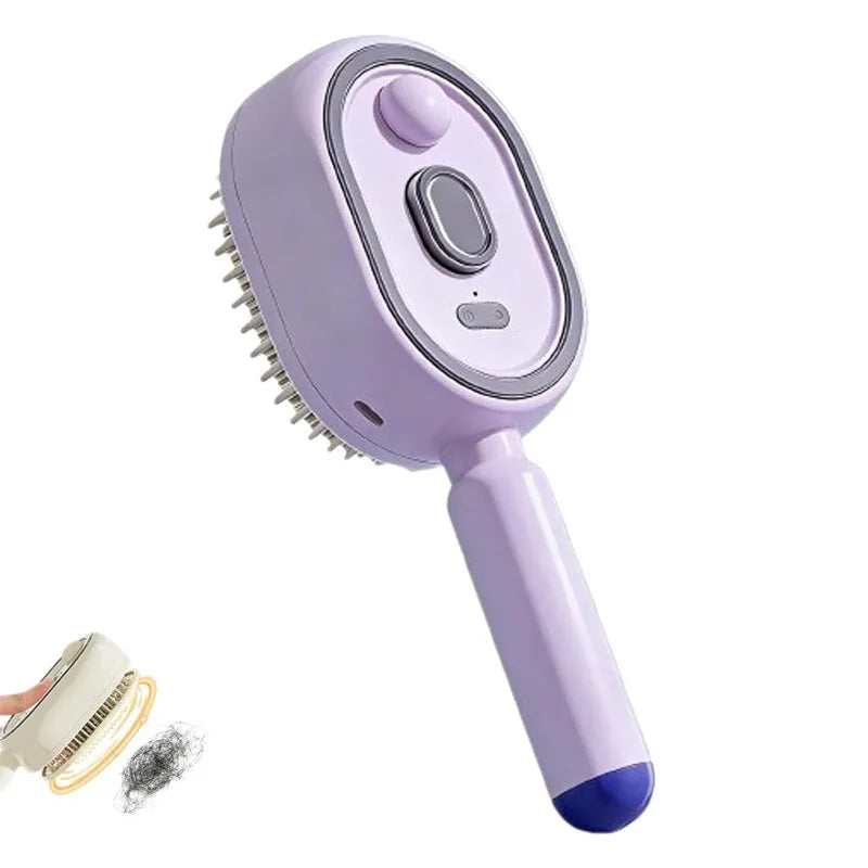 3-in-1 Scalp Massage Brush – Rechargeable Mist Hair Comb